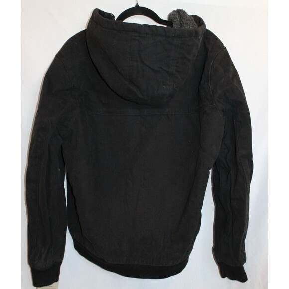 Levi’s Canvas Hooded Utility Jacket Men’s Sherpa Lined Work‎ Jacket Black M $225 - Picture 5 of 6
